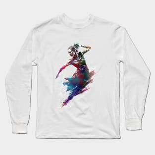 Figure skating sport art #skating #figureskating #sport Long Sleeve T-Shirt